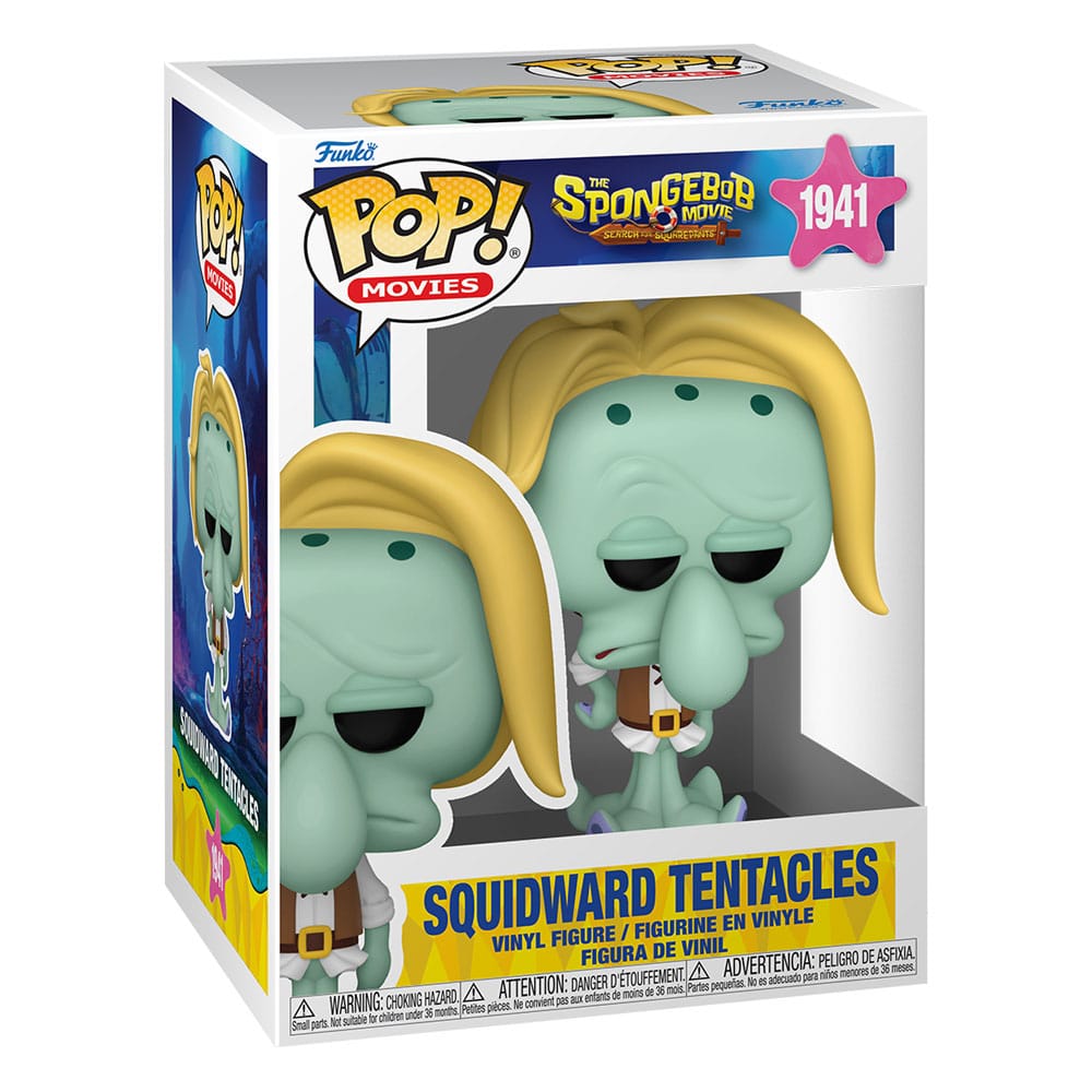 Bob Esponja Pantalones Cuadrados POP! Figura Vinilo Tentáculos de Calamardo (Pirata) 9 cm