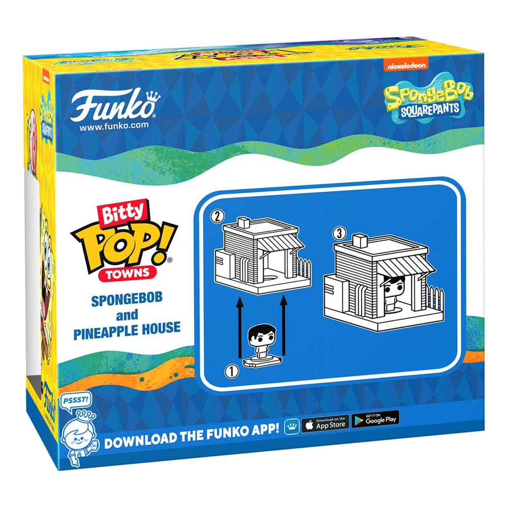 SpongeBob Bitty Pop! Kasaba vinil figürü SpongeBob evde