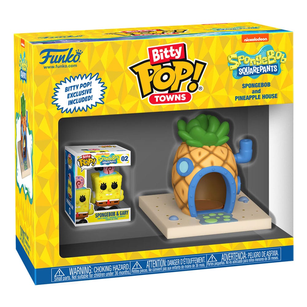 SpongeBob Bitty Pop! Kasaba vinil figürü SpongeBob evde
