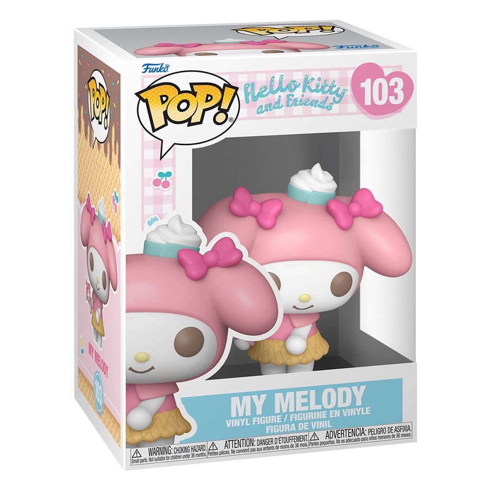Sanrio Pop! Animation vinylfigur Hello Kitty- My Melody (IC) 9 cm