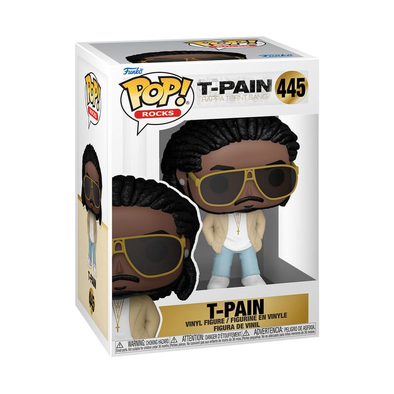 T-Pain Pop! Stenar vinylfigur T-smärta (Rappa Ternt Sanga) 9 cm