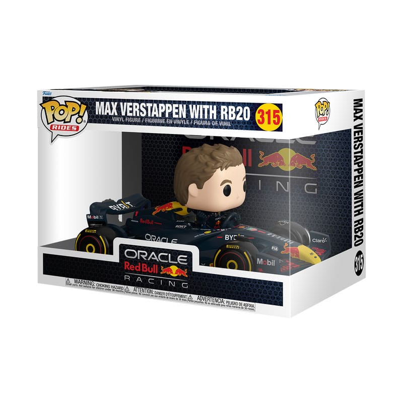 Formel 1 Pop! Rides Super Deluxe Vinyl Figur RB- Verstappen m/RB20 15 cm