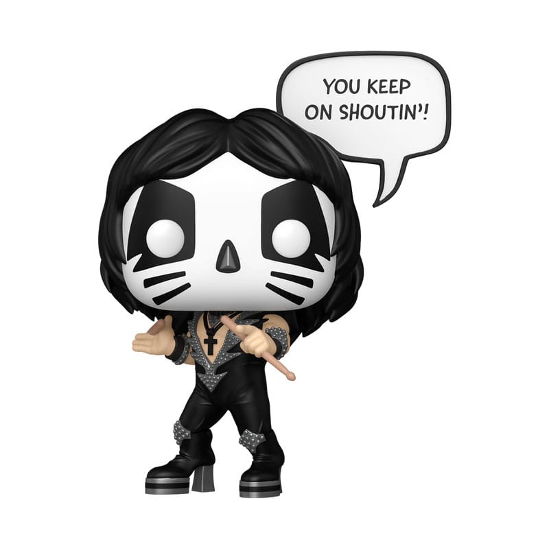 Kiss Pop! Sözler vinil figür Catman (R&R bütün gece) 9 cm