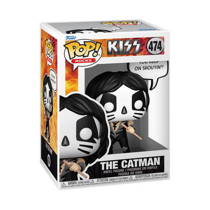 Kiss Pop! Sözler vinil figür Catman (R&R bütün gece) 9 cm