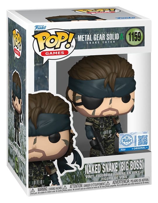 ¡Metal Gear POP! Juegos Vinilo Figura Metal Gear Solid 3- Big Boss heo exclusivo 9 cm