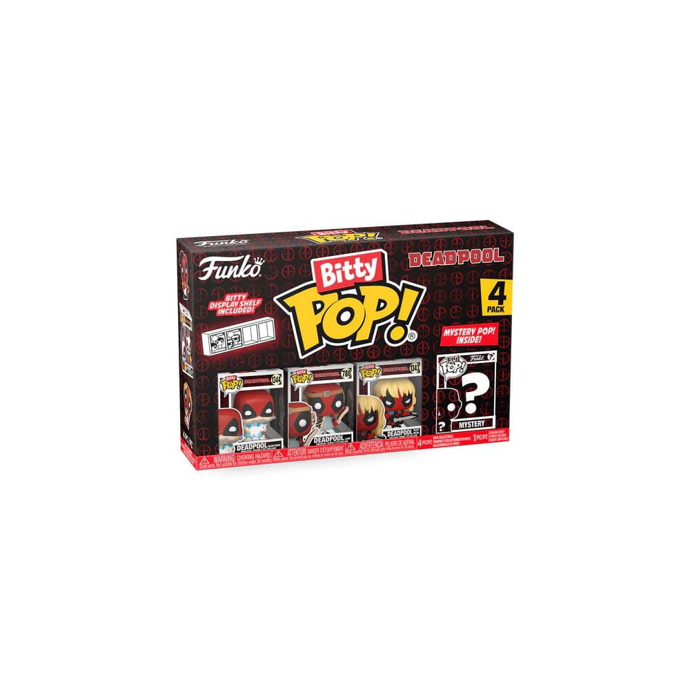 Deadpool Bitty Pop! Vinyl Figura da 4 pacchetti di pigiama 2,5 cm