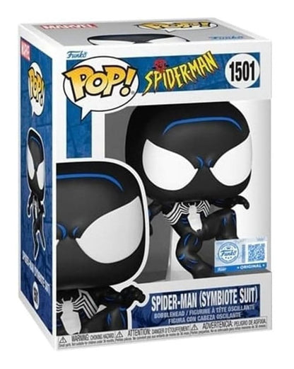 Spider-Man Pop! Marvel Vinylfigur schwarzer Anzug Spidey 9 cm