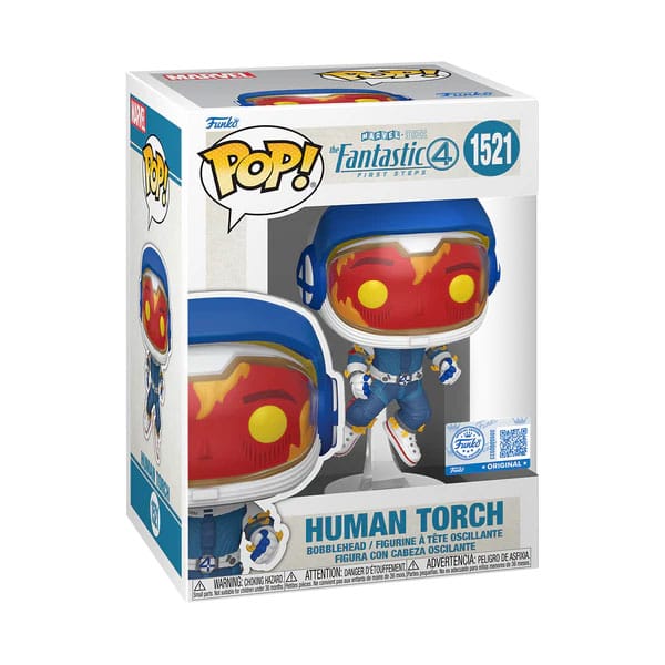 De Fantastic Four: Eerste stappen POP! Vinylfiguur Human Torch (Astronaut) 9 cm