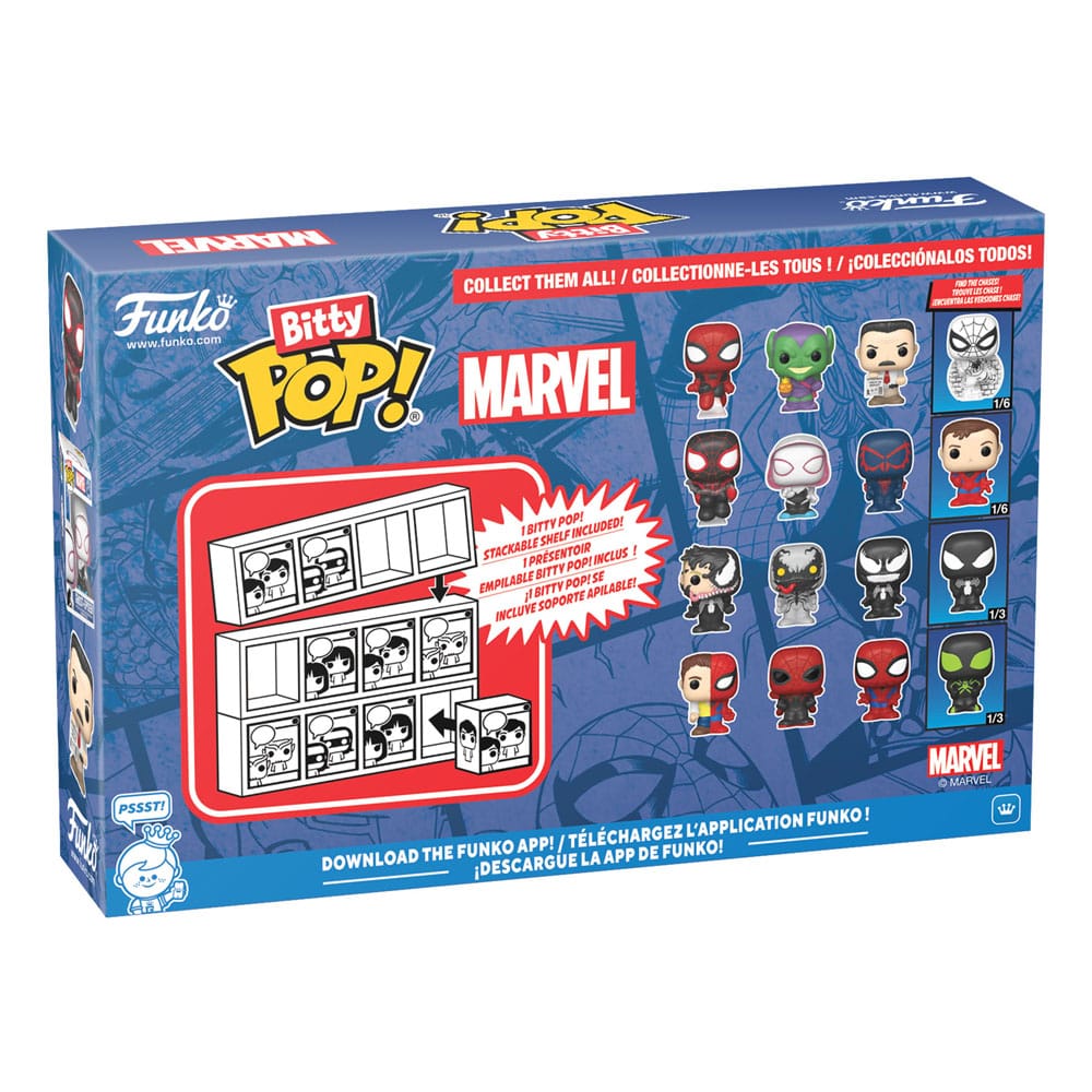 Spider-Man Bitty Pop! Vinyl Figur 4-Pack-serie 1 2 cm