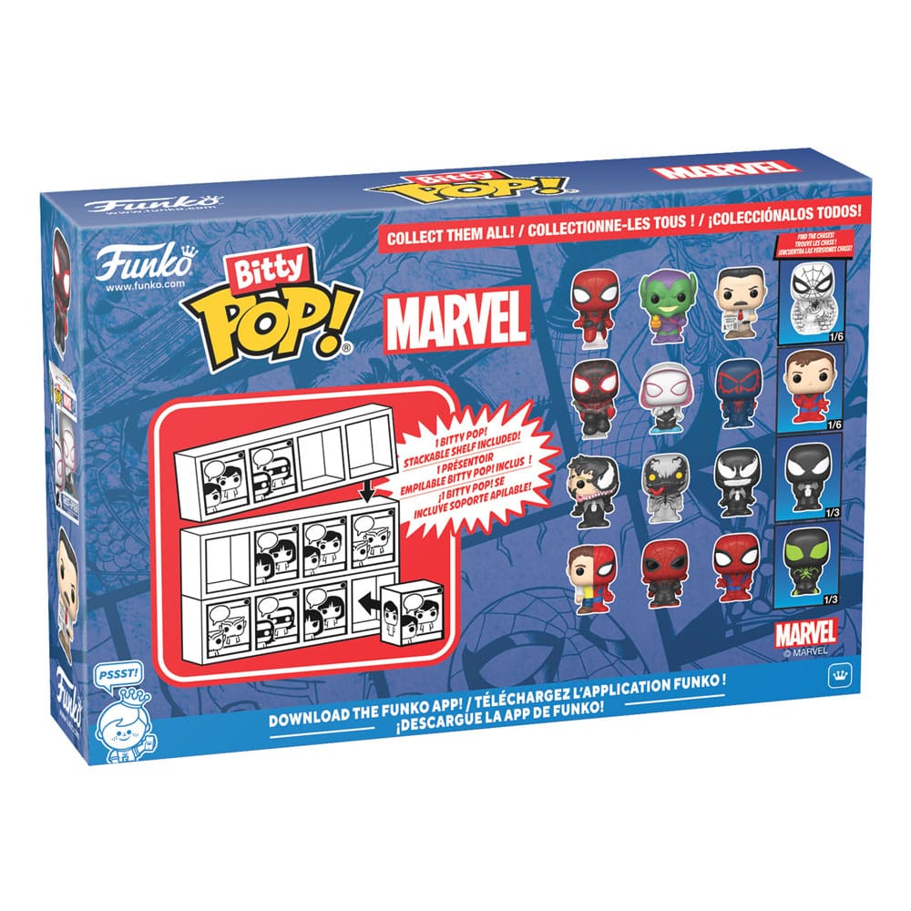 Örümcek Adam Bitty POP! Vinil Şekil 4'lü Paket Seri 3 2 cm