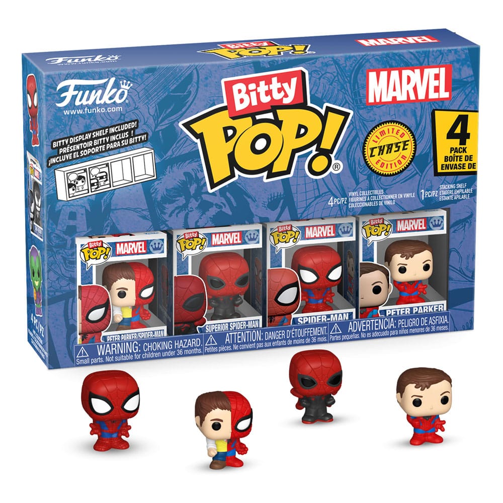 Spider-Man Bitty Pop! Vinyl Figure 4 Série de pack 4 2 cm