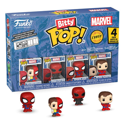 Spider-Man Bitty Pop! Vinyl Figure 4 Série de pack 4 2 cm