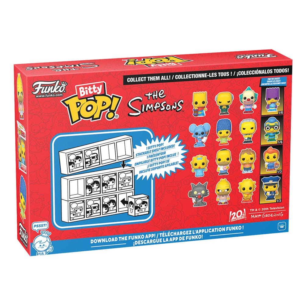 Simpsons Bitty Pop! Vinyl Figur 4-Pack Series 2 2 cm