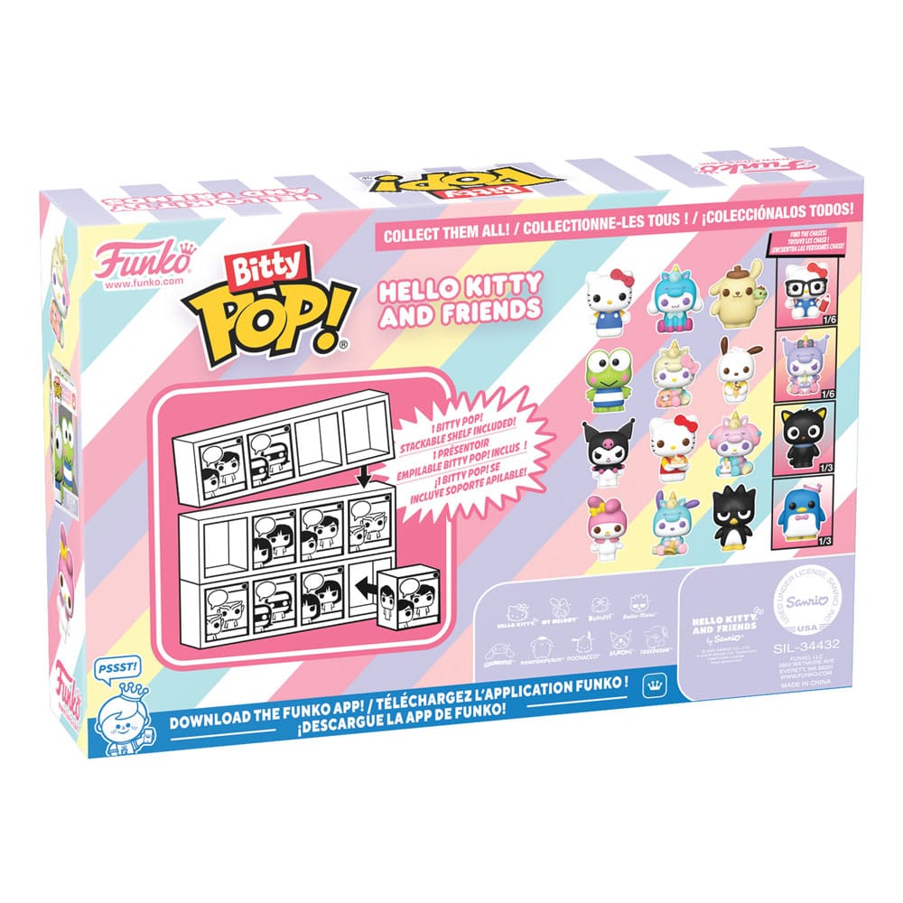 Hallo Kitty und Freunde Bitty Pop! Vinyl Abbildung 4-Pack-Serie 1 2 cm