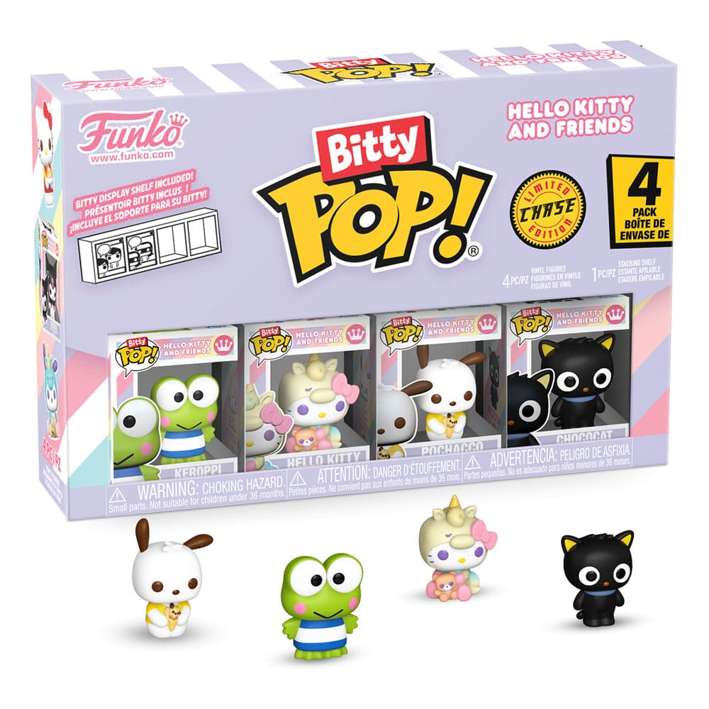 Hello Kitty och vänner Bitty Pop! Vinyl Figur 4-Pack Series 2 2 cm