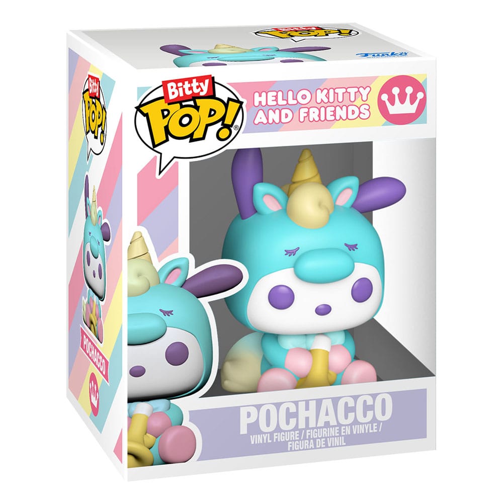 Ciao Kitty e i suoi amici Bitty POP! Figura in vinile, confezione da 4, serie 4, 2 cm