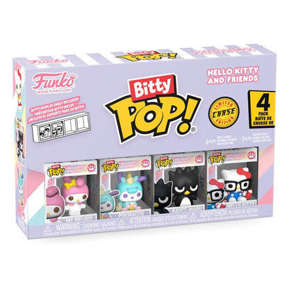 Ciao Kitty e i suoi amici Bitty POP! Figura in vinile, confezione da 4, serie 4, 2 cm