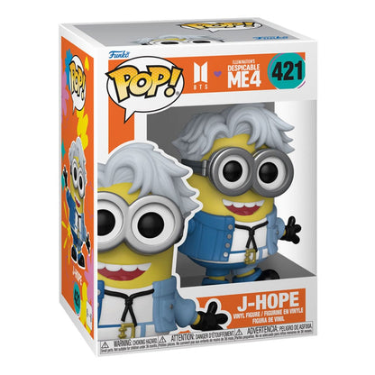 Minions x bts pop! Rocce in vinile figura j-hope 9 cm