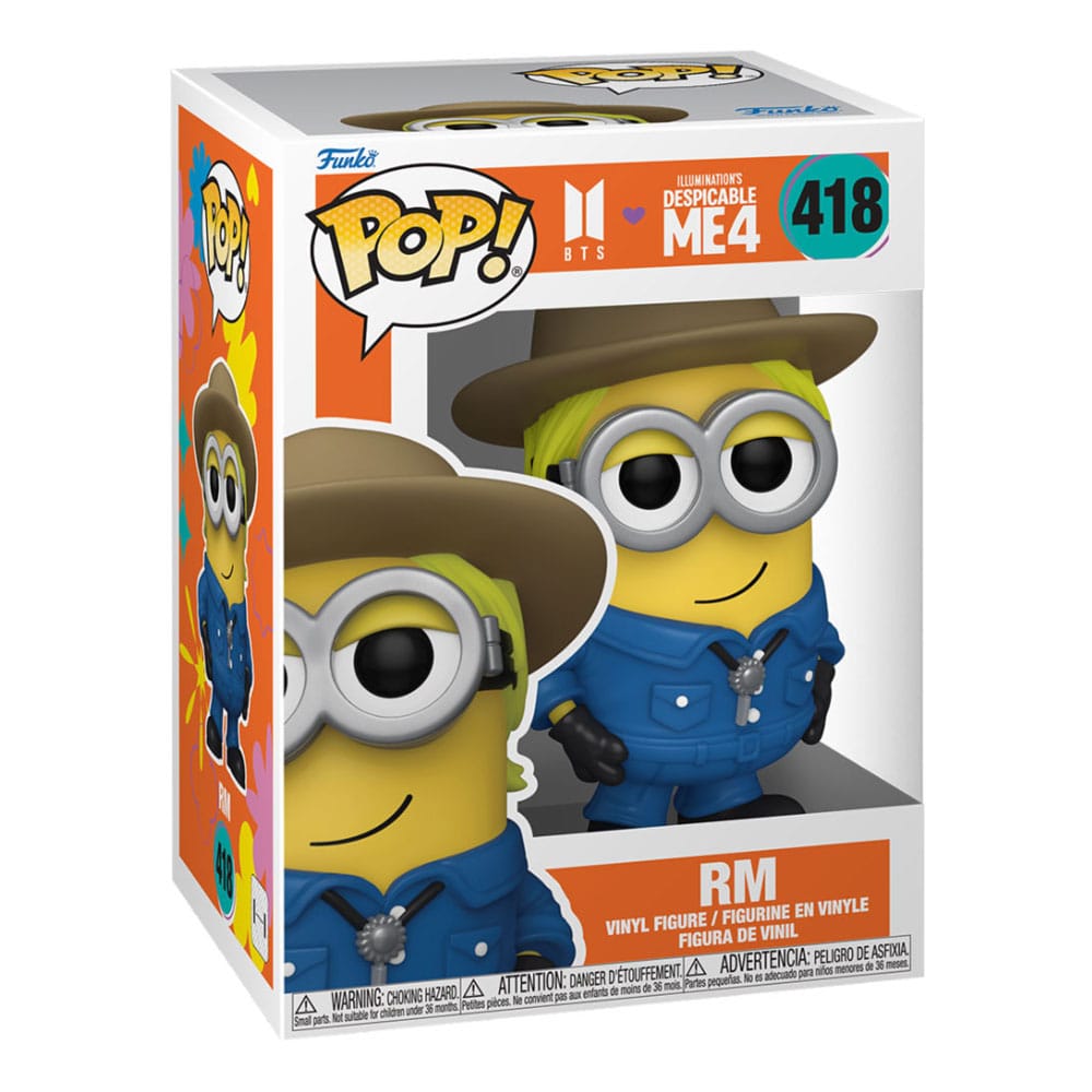 Minions X BTS Pop! Rocks Vinyl Figur RM 9 cm