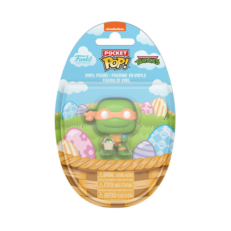 Tinejdžerski mutant ninja kornjače džep pop! Vinil figura Uskrs Michelangelo 4 cm zaslon (16)