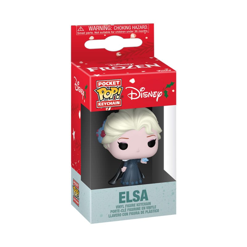 Disney Princesse POP! Porte-clés en vinyle 4 cm Holiday Elsa Display (12)