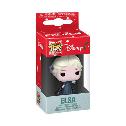 Disney Princesse POP! Porte-clés en vinyle 4 cm Holiday Elsa Display (12)