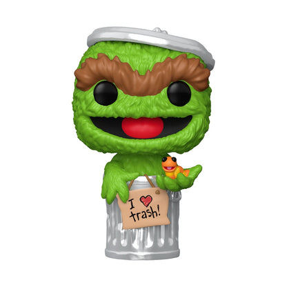 ¡POP de Barrio Sésamo! Figura Vinilo TV Oscar el Gruñón 9 cm