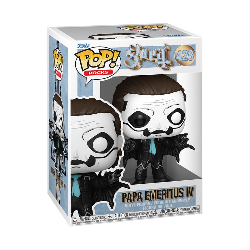 Hayalet Band Pop! Kayalar vinil figür Papa Emeritus IV (Yarasa kıyafeti) (parıltı) 9 cm