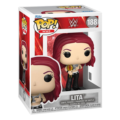 WWE POP! Vinyl Figur Lita med mesterskabsbælte 9 cm
