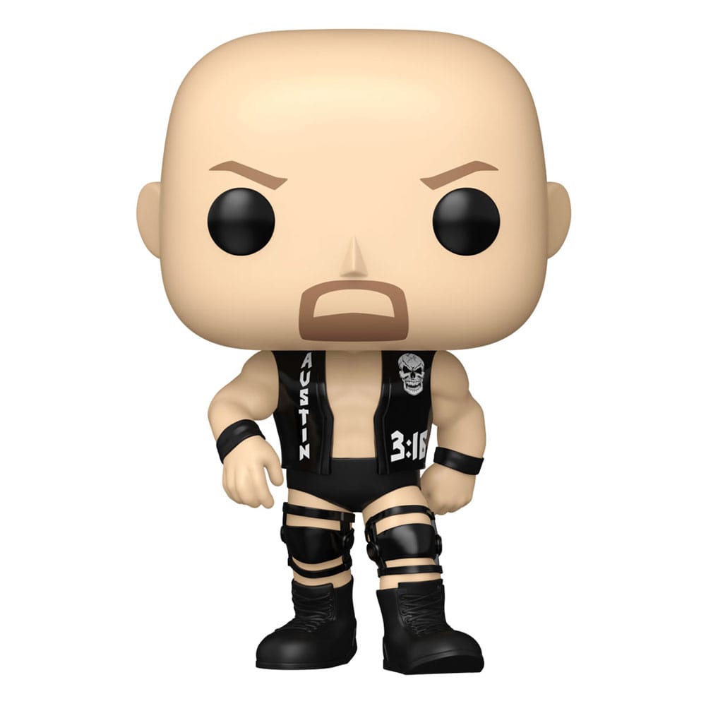 WWE-POP ! Figurine en vinyle "Stone Cold" Steve Austin 9 cm