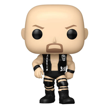 WWE-POP ! Figurine en vinyle "Stone Cold" Steve Austin 9 cm