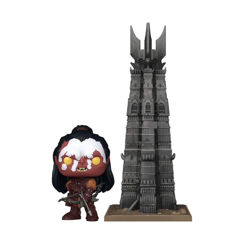 Pop, Lord of the Rings! Figura in vinile cittadina lurtz con torre 9 cm