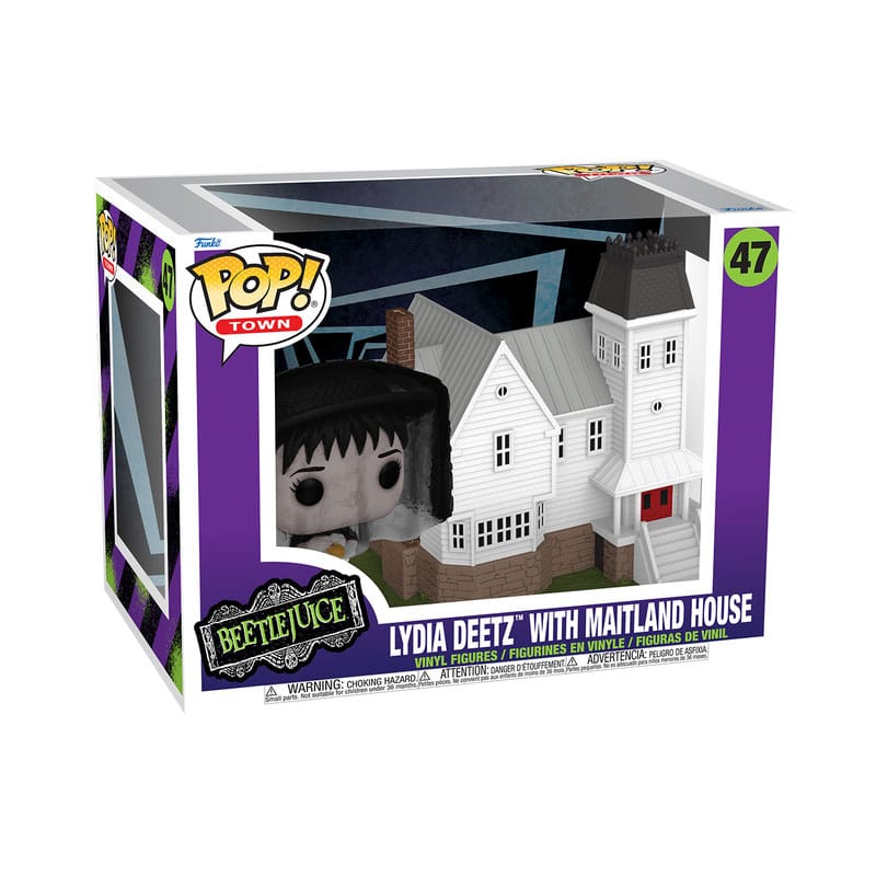 Beetlejuice Pop! Town Vinil Figür Lydia Deetz, Maitland House ile 9 cm