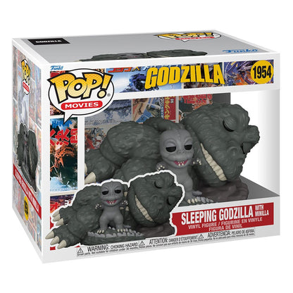 Godzilla superstor POP! Filmer Vinyl Figur Sleeping Godzilla med Minilla 15 cm