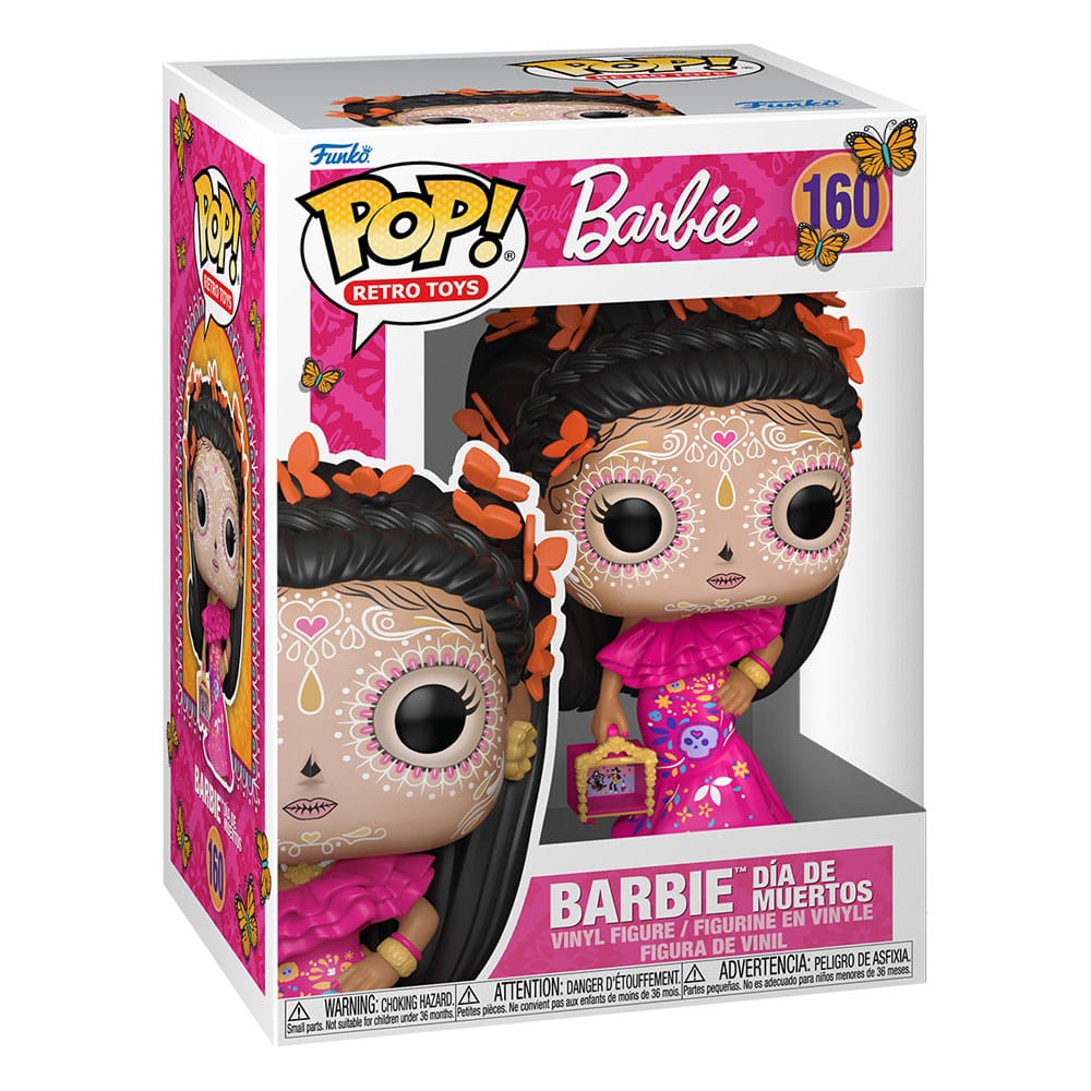 Barbie Pop! Retro -Spielzeug Vinyl -Figur Barbie Dia de Los Muertos 9 cm