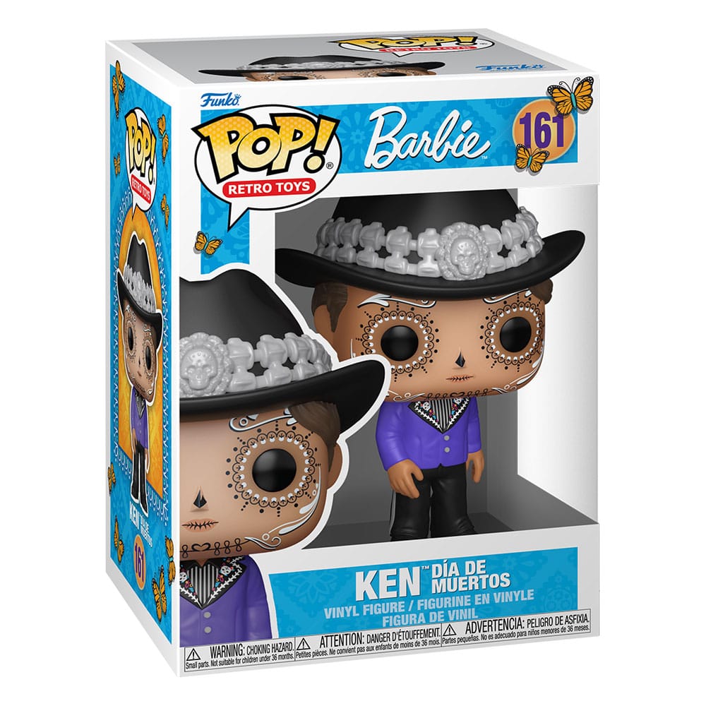 Barbie Pop! Retro legetøj vinylfigur Ken Dia de los Muertos 9 cm