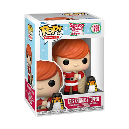 Santa Claus viene a Town Pop & Buddy TV Vinyl Figura Kris con topper 9 cm
