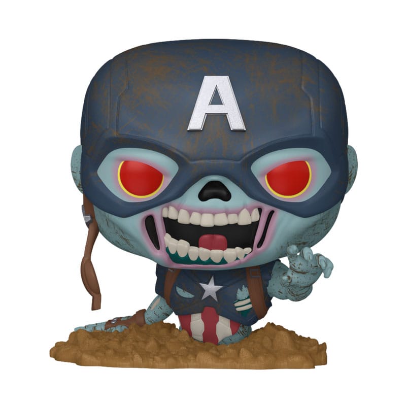 Marvel Zombies Pop! Marvel Vinyl Figura Captain America 9 cm