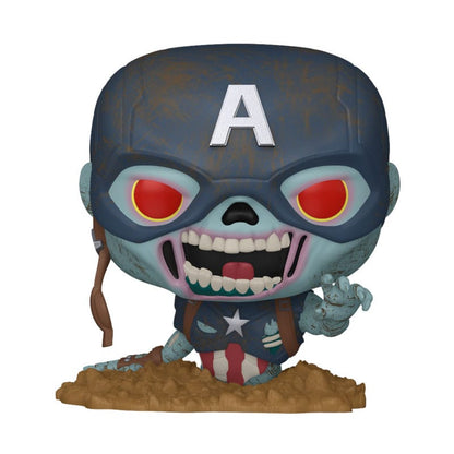 Marvel Zombies Pop! Marvel Vinyl Figura Captain America 9 cm