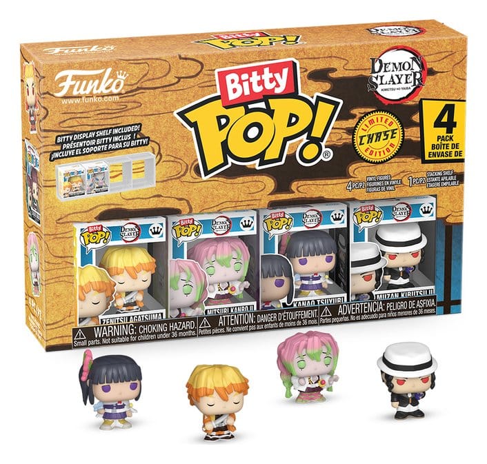 Demon Slayer: Kimetsu no Yaiba Bitty POP! Vinyl Figur 4-Pack Zenitsu 2,5 cm