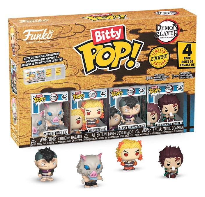Demon Slayer: Kimetsu no Yaiba Bitty POP! Figuras Vinilo 4-Pack Inosuke 2,5 cm