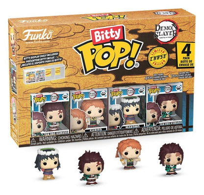 Demon Slayer: Kimetsu no Yaiba Bitty POP! Vinyl Figur 4-Pack Tanjiro 2,5 cm