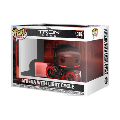 Tron: Ares POP! Rides Vinyl Figur Athena med Light Cycle 15 cm