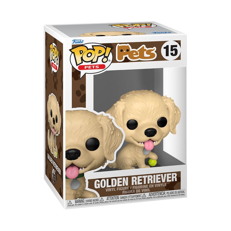 Funko-Legacy POP! Kućni ljubimci Vinilna figura Zlatni retriver 9 cm