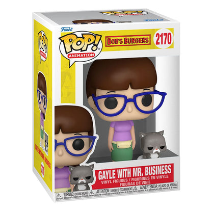 Bob's Burgers POP!&Buddy TV Figura Vinilo Gayle con Mr. Business 9 cm