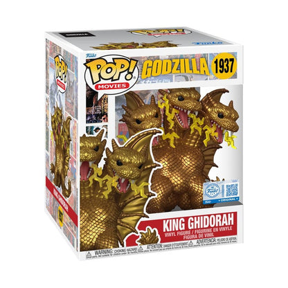 *heo Exclusive Edition* Godzilla Super Sized POP! Film Vinyl Figur King Ghidora (Elektrisk) 15 cm