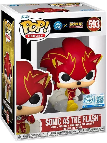 DC x Sonic the Hedgehog POP! Heroes Vinylfigur Sonic as The Flash 9 cm