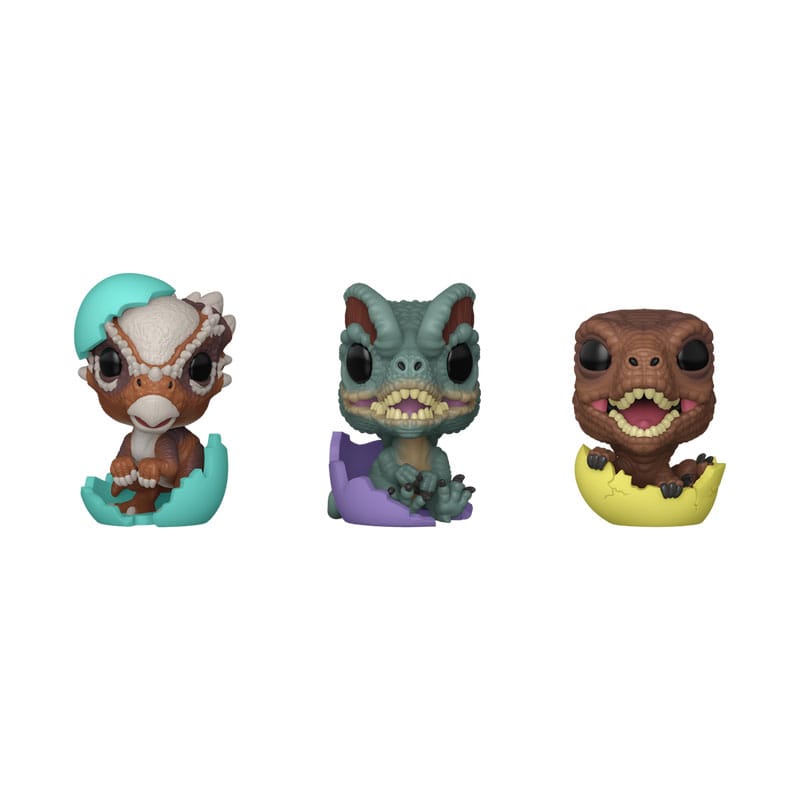 Jurassic Park Pocket POP! Vinylfigur Osterei 3er-Pack Dinos 4 cm