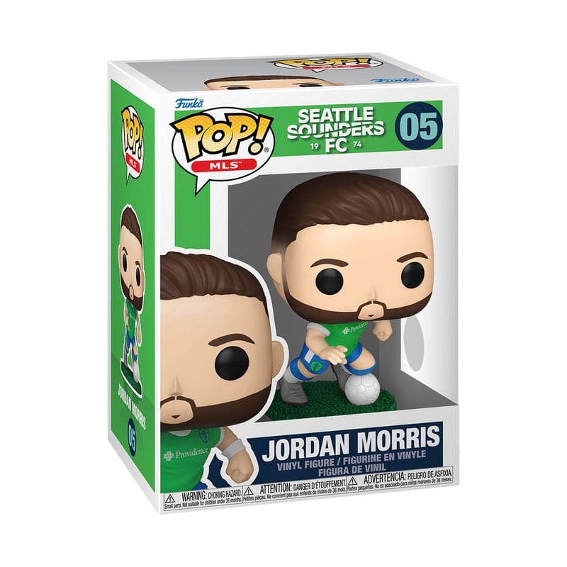 MLS POP! Soundeurs de figurines en vinyle de sport - Jordan Morris 9 cm
