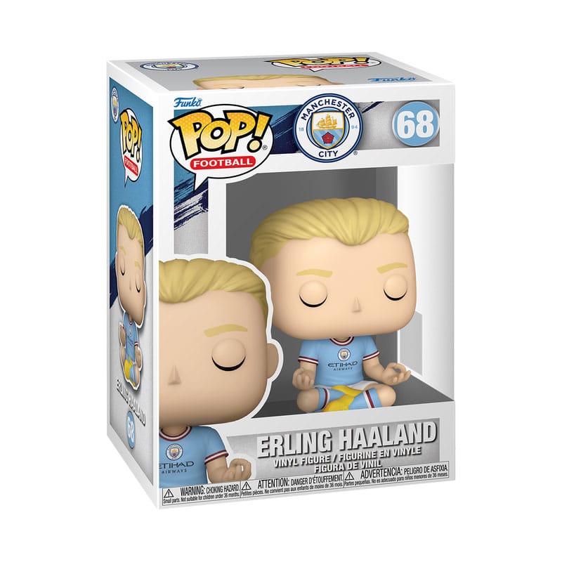 ¡EFL POP! Figura Vinilo Fútbol Manchester City - Erling Haaland 9 cm